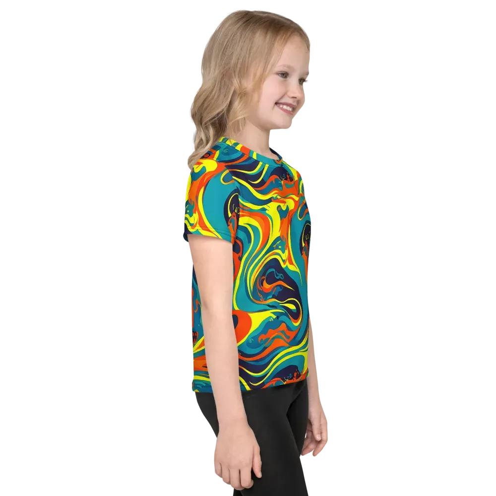 Mythic Maelstrom on Kids Crew Neck T-Shirt — Right
