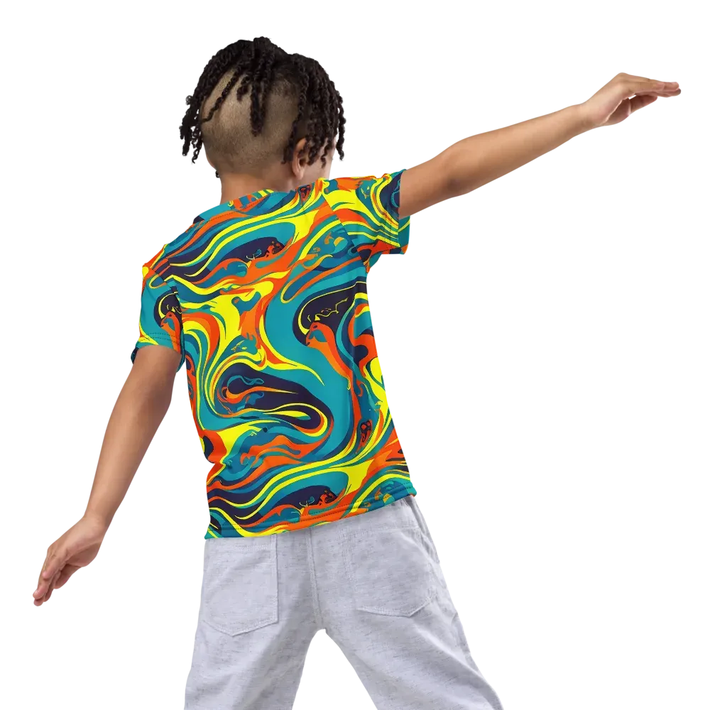 Mythic Maelstrom on Kids Crew Neck T-Shirt — Back