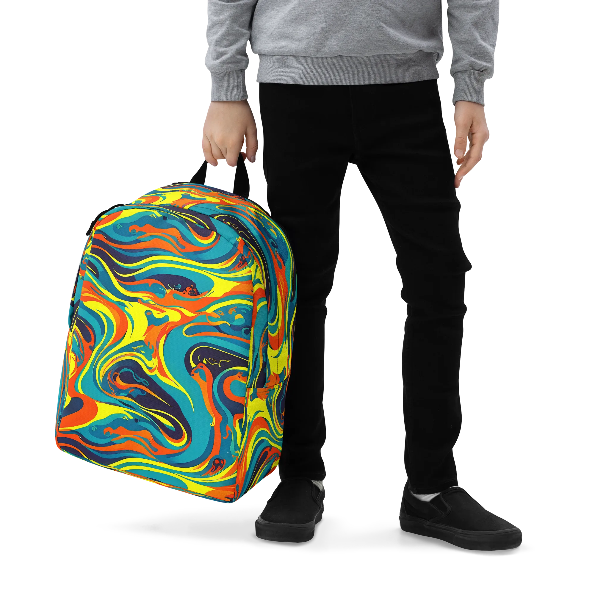 Mythic Maelstrom on Minimalist Backpack — Zoomed-in