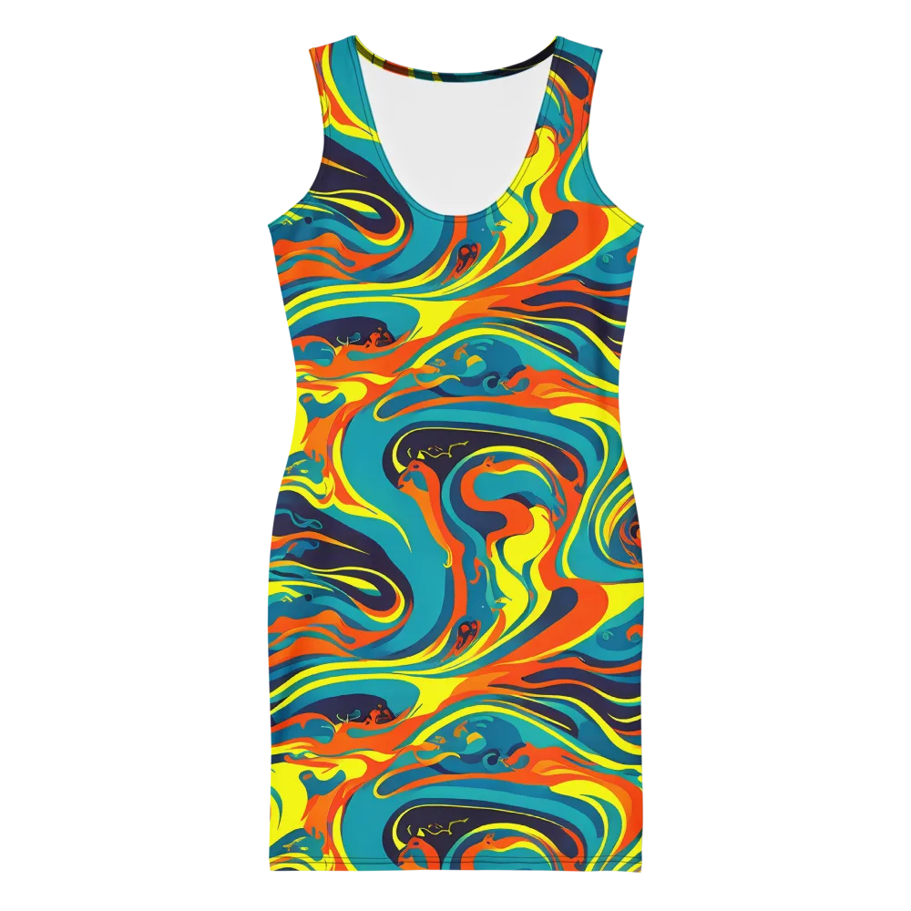 Mythic Maelstrom on Bodycon Dress — Front