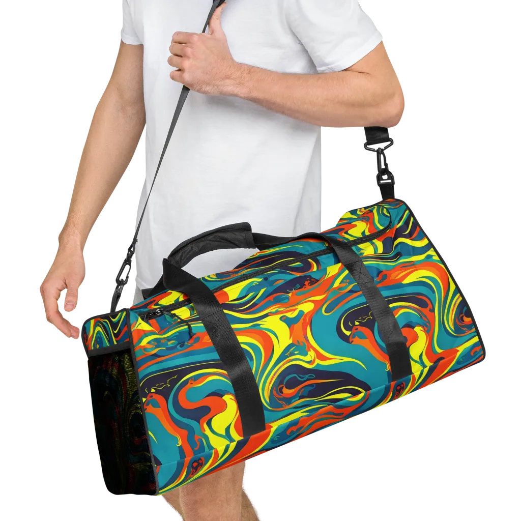 Mythic Maelstrom on Duffle Bag — Right Front