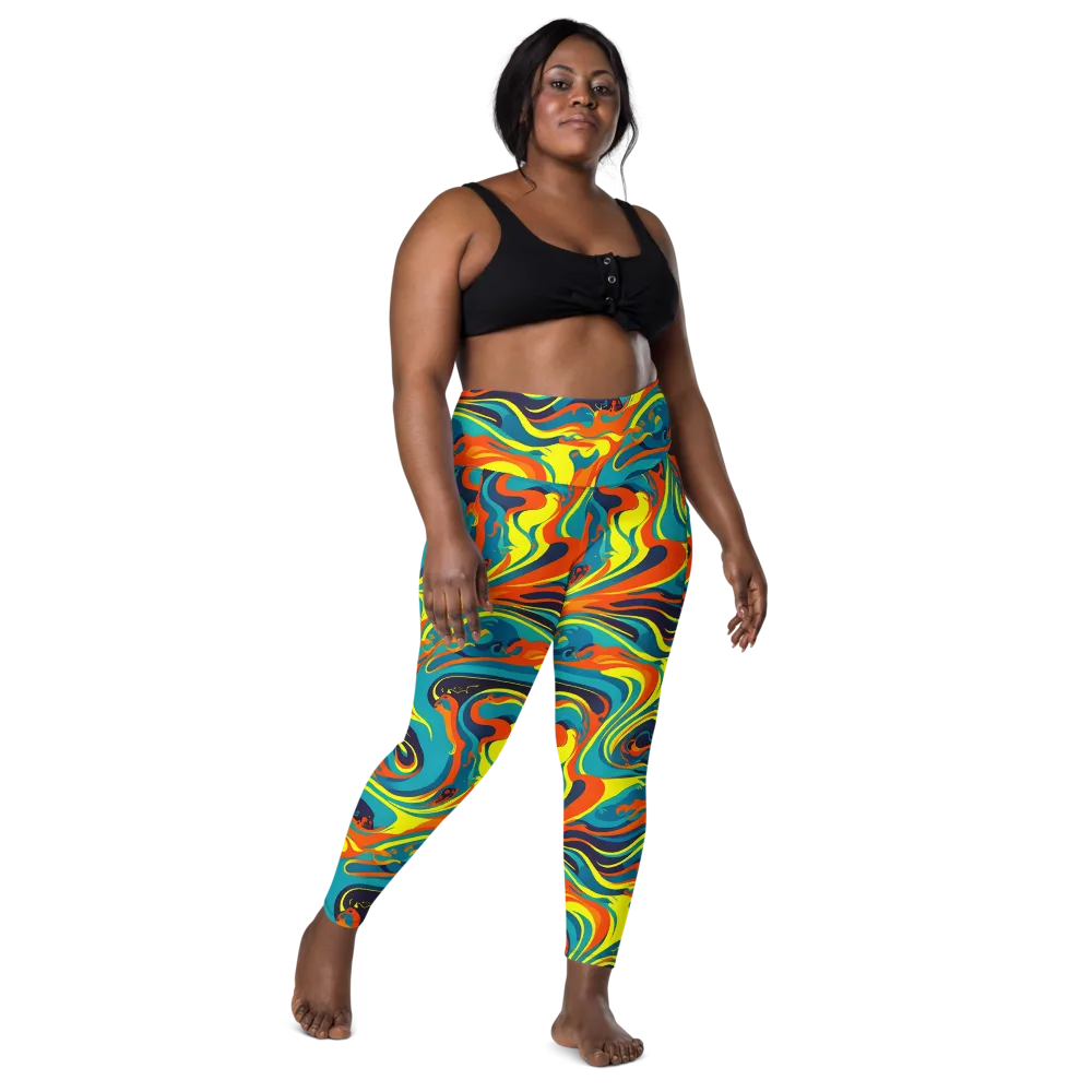 Mythic Maelstrom on Leggings with Pockets — Front