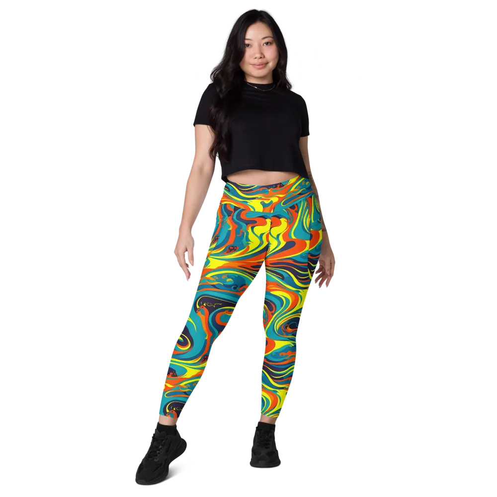 Mythic Maelstrom on Leggings with Pockets — Front