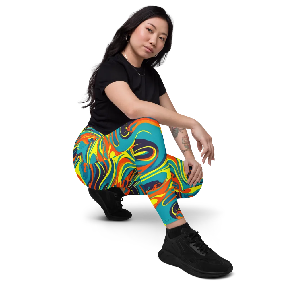 Mythic Maelstrom on Leggings with Pockets — Right Front