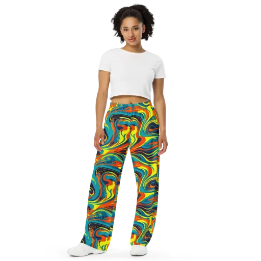 Mythic Maelstrom on a Wide-Leg Pants