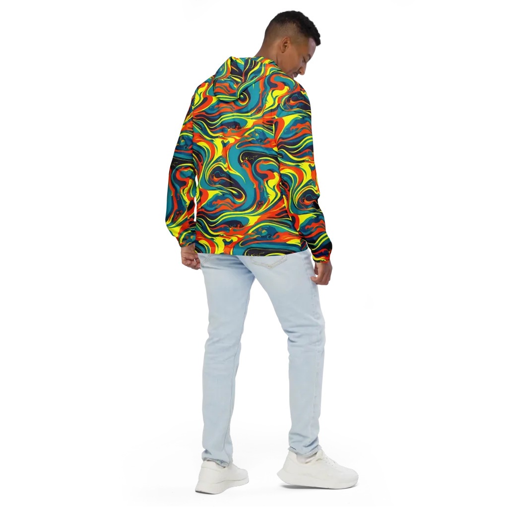 Mythic Maelstrom on Men's Windbreaker — Back