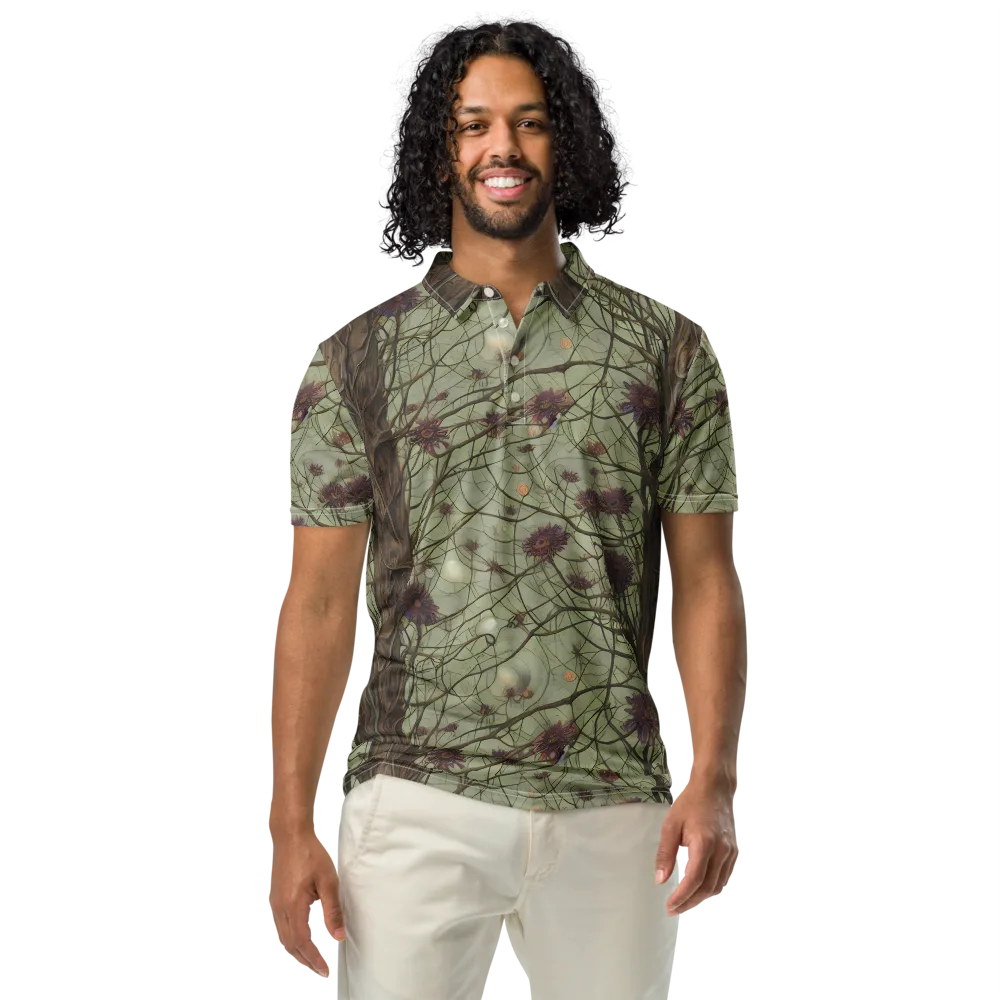 Kowch's Enigma on Men's Slim Fit Polo Shirt — Front