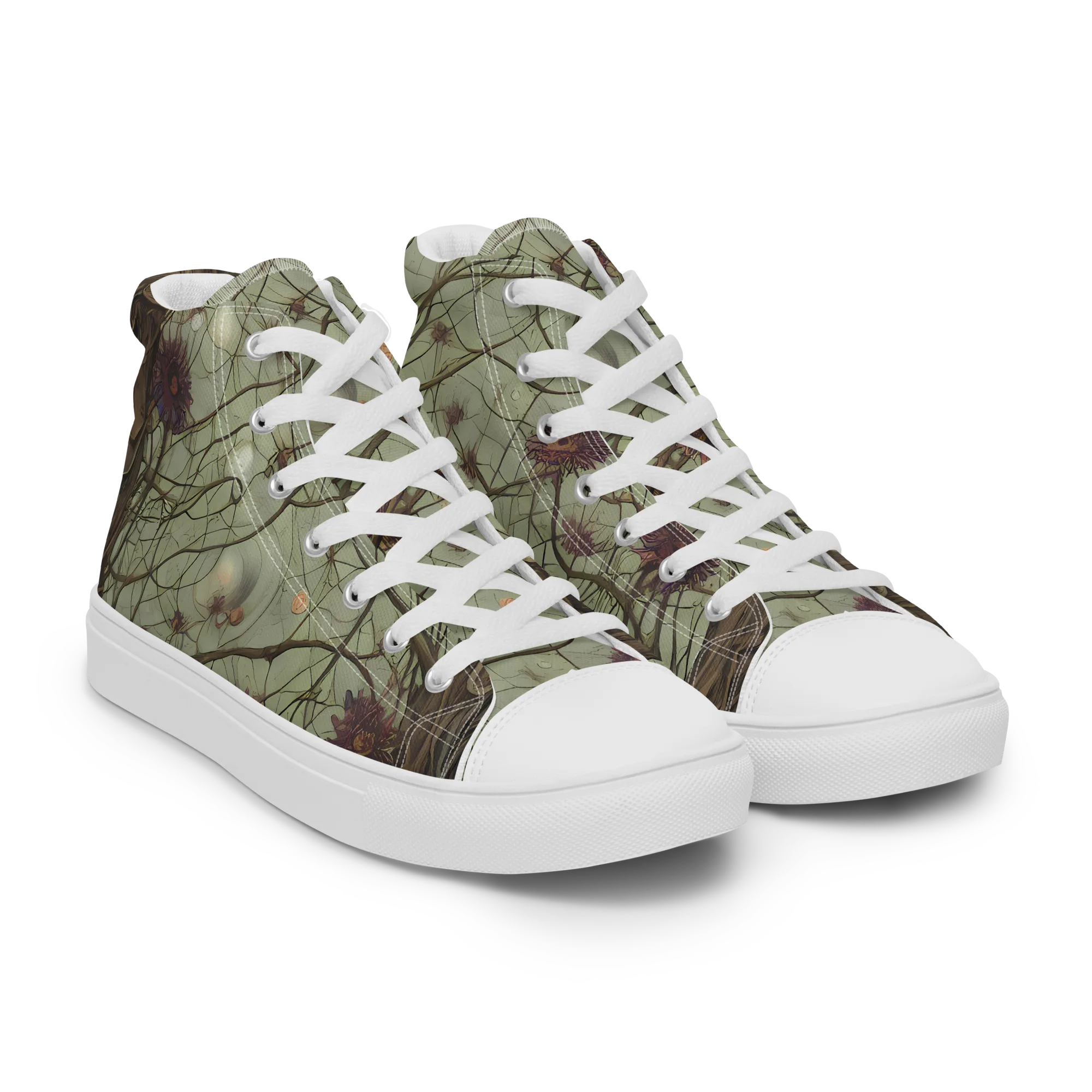 Kowch's Enigma on Men's High Top Canvas Shoes — Right Front