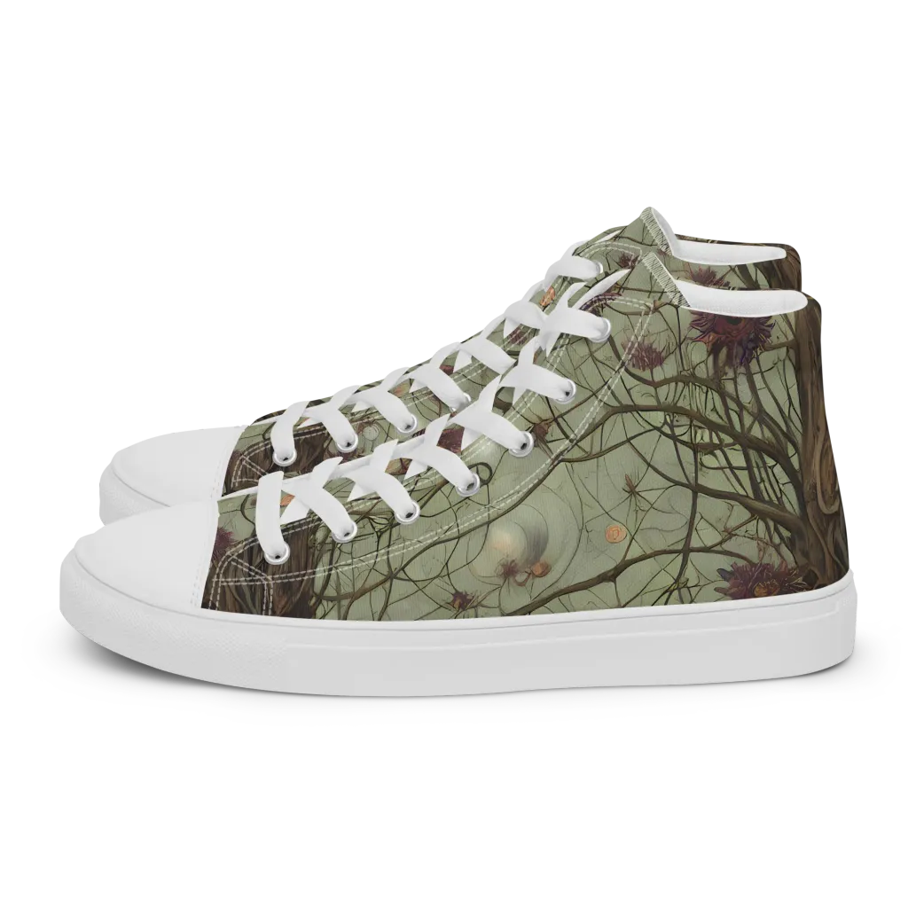 Kowch's Enigma on Men's High Top Canvas Shoes — Left