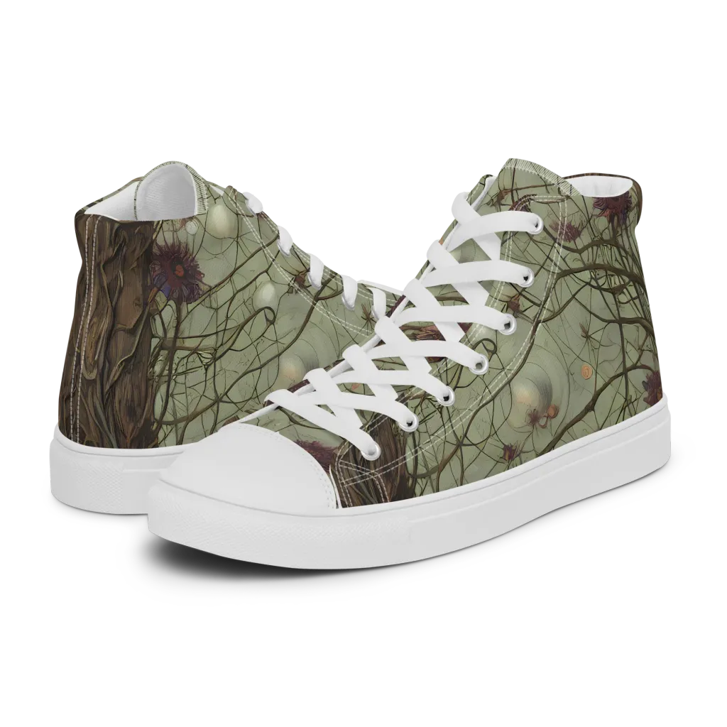 Kowch's Enigma on Men's High Top Canvas Shoes — Left