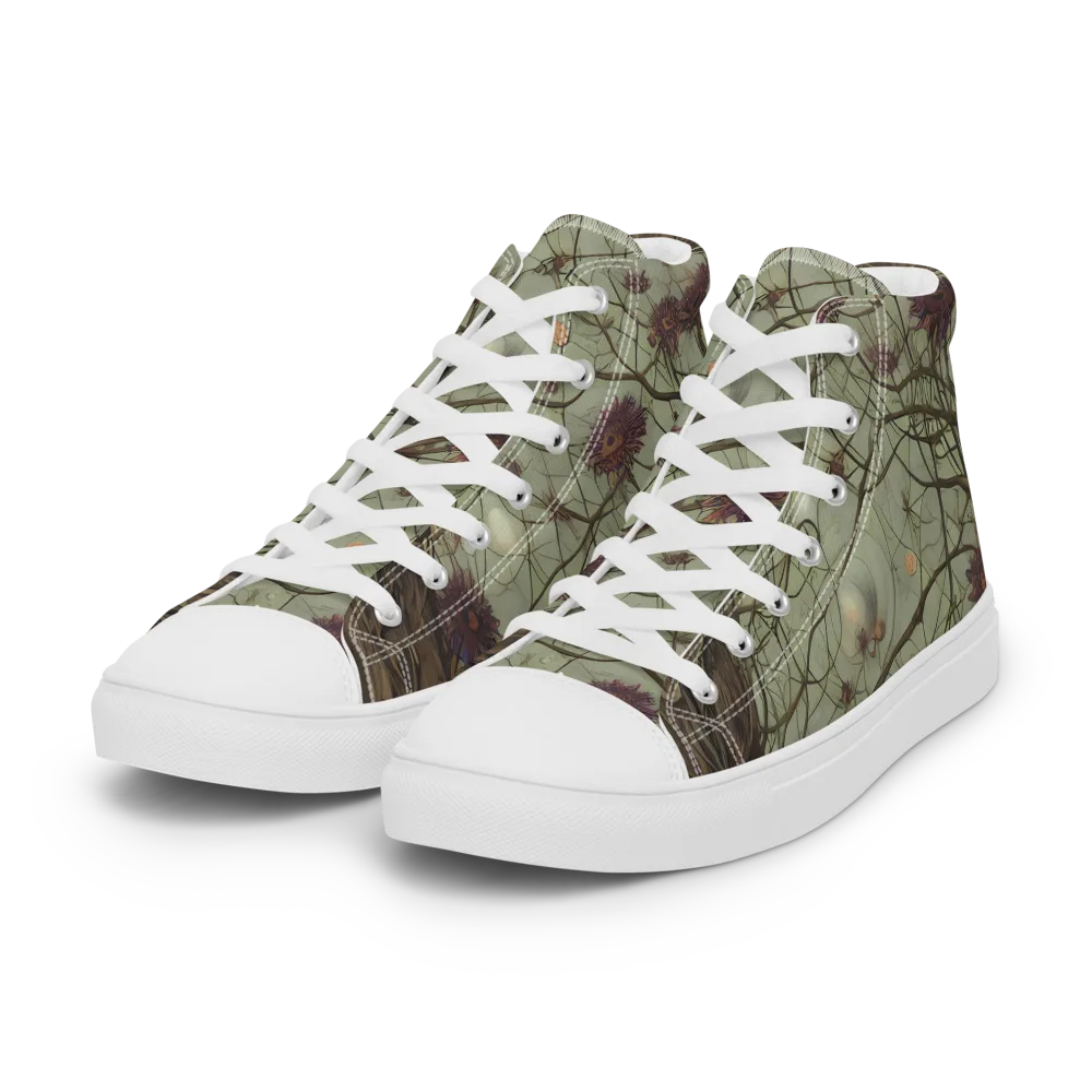 Kowch's Enigma on Women's High Top Canvas Shoes — Left Front
