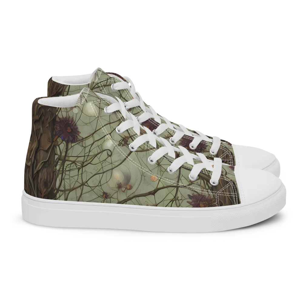 Kowch's Enigma on Women's High Top Canvas Shoes — Right