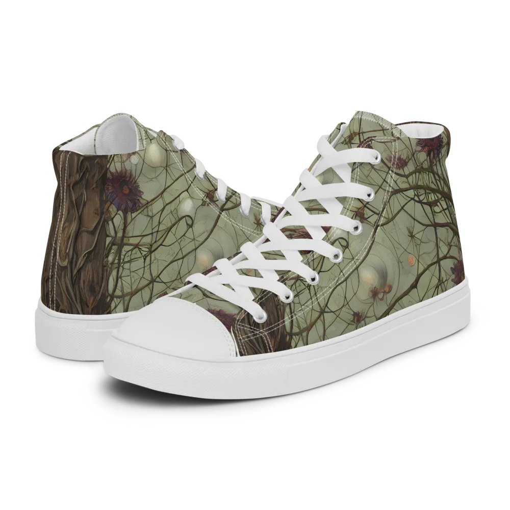 Kowch's Enigma on Women's High Top Canvas Shoes — Left