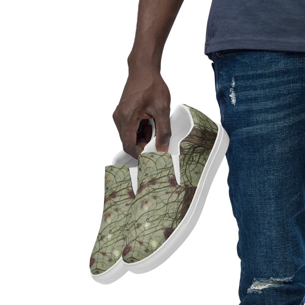 Kowch's Enigma on Men's Slip-On Canvas Shoes — Left Front