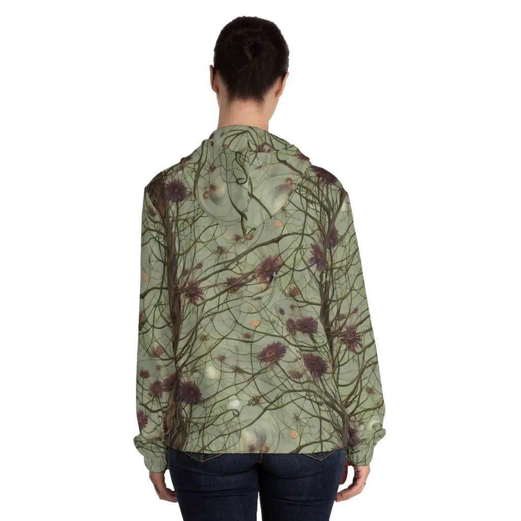 Kowch's Enigma on Women's Full-Zip Hoodie — Back On Person