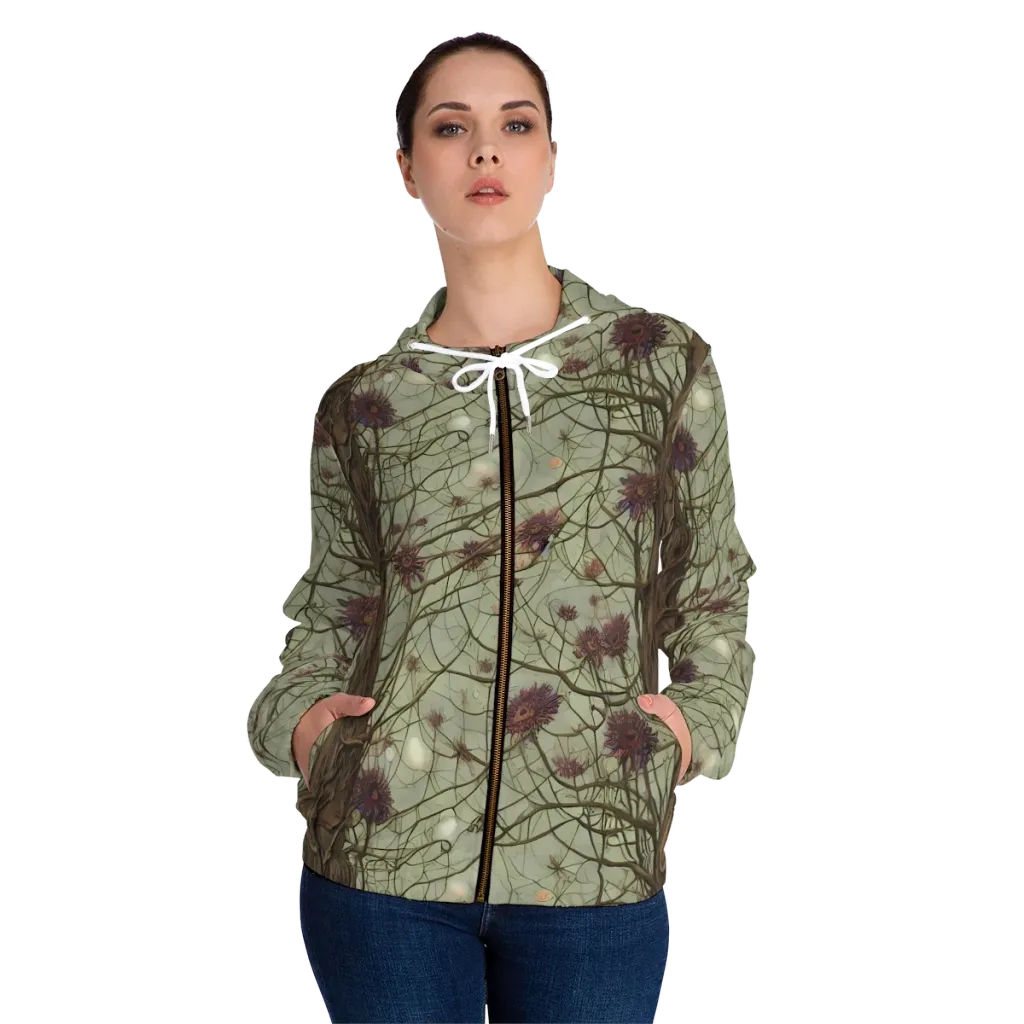 Kowch's Enigma on Women's Full-Zip Hoodie — Front On Person