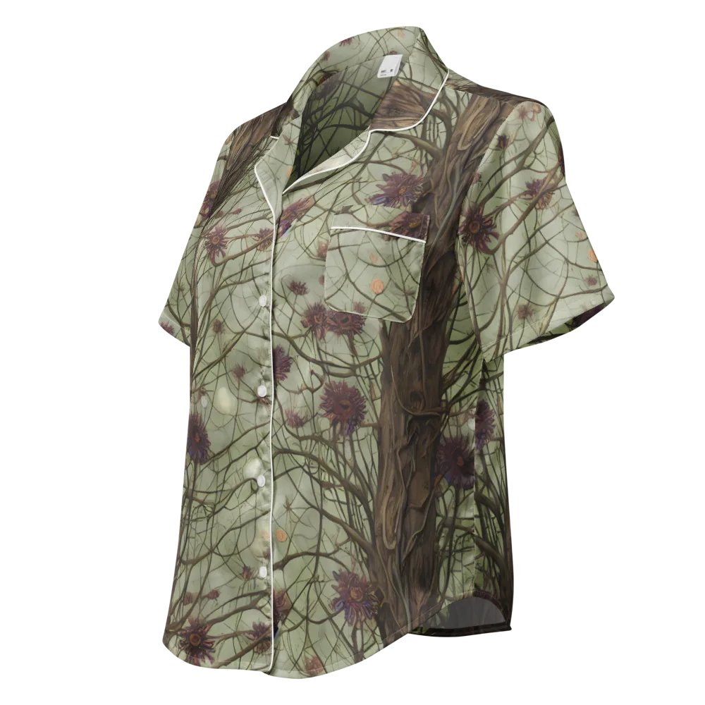 Kowch's Enigma on Women's Short Sleeve Pajama Top — Left Front