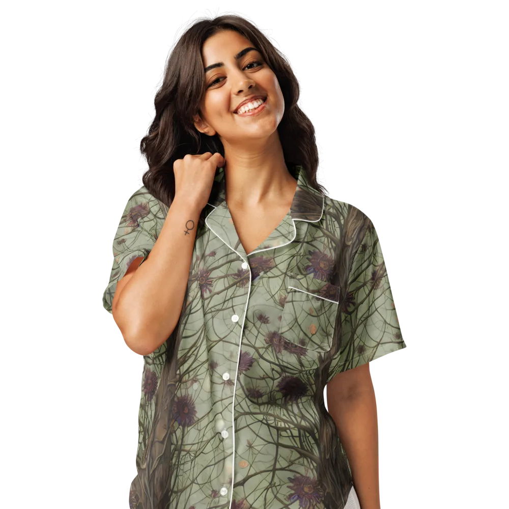 Kowch's Enigma on Women's Short Sleeve Pajama Top — Front