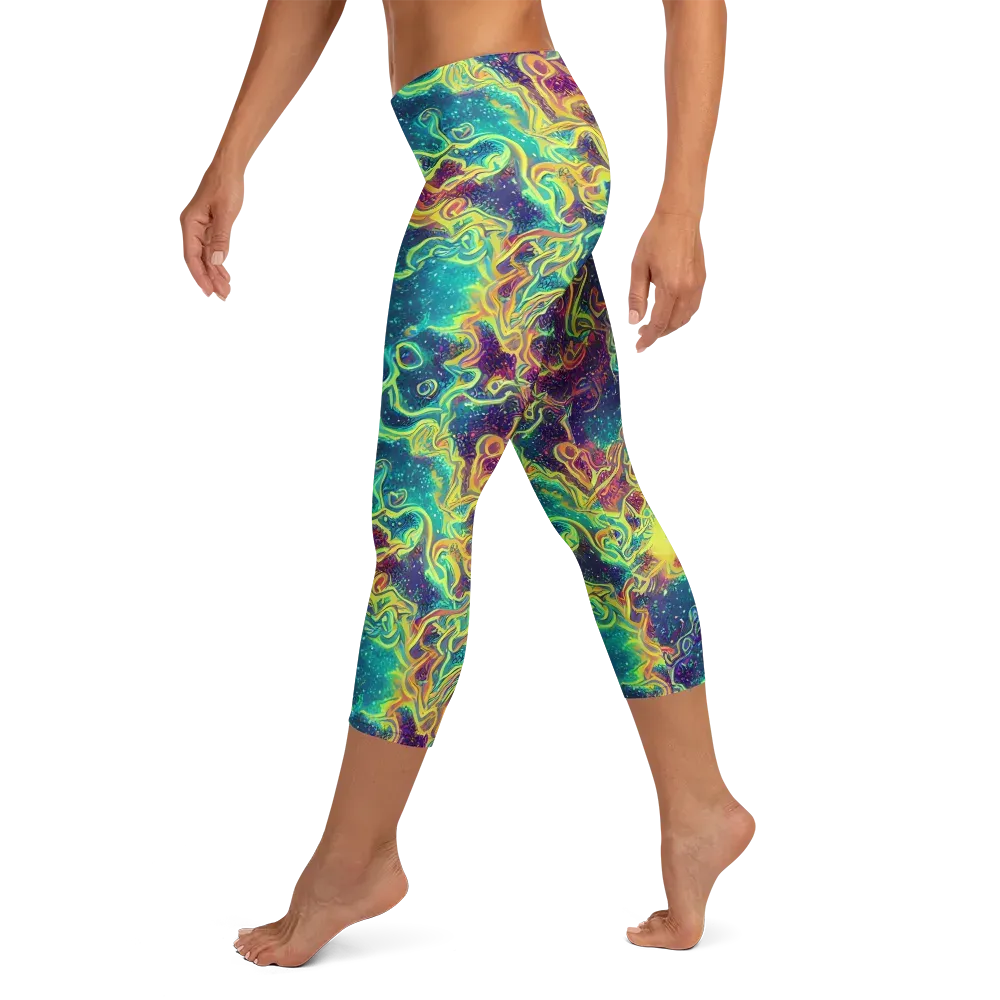 Echoed Pulses on Capri Leggings — Left