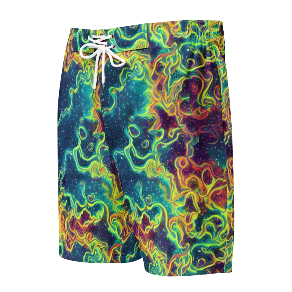 Echoed Pulses on Men's Board Shorts — Front