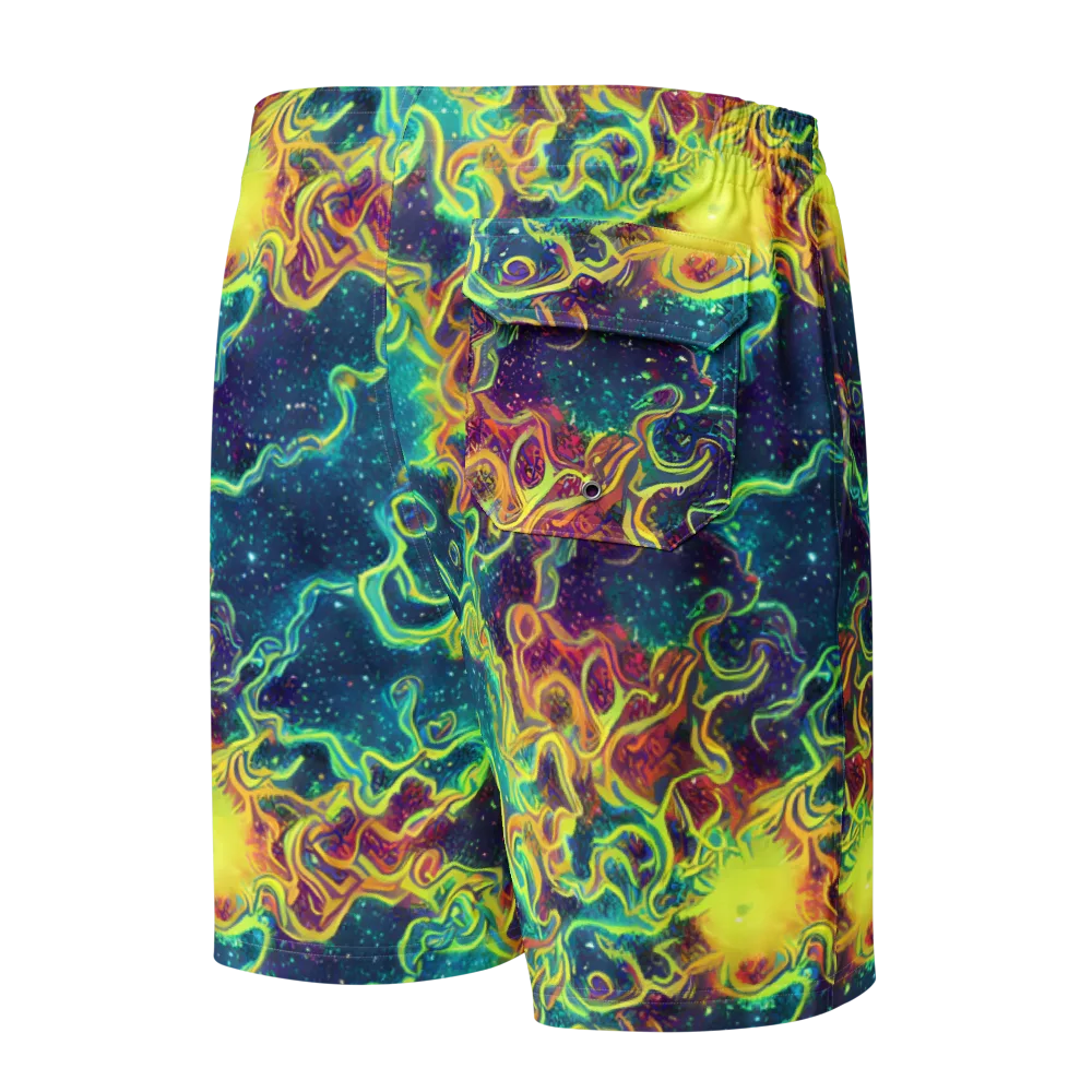Echoed Pulses on Men's Board Shorts — Back