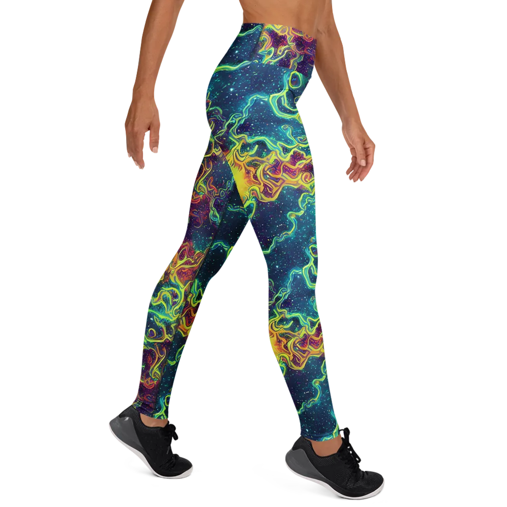 Echoed Pulses on Yoga Leggings — Right