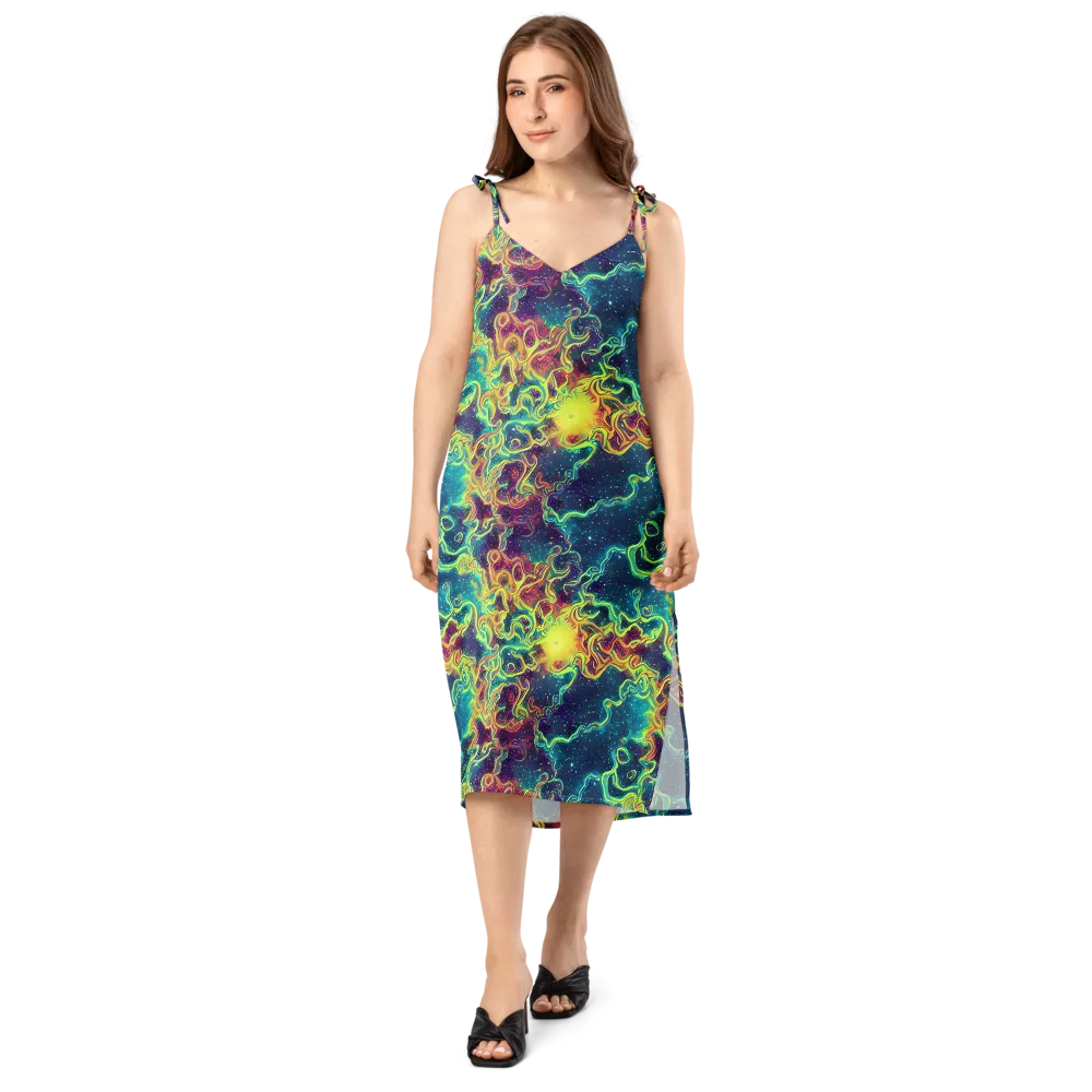 Echoed Pulses on Slip Dress — Front