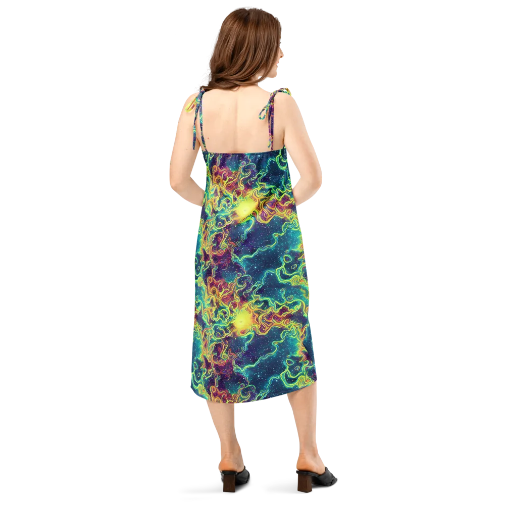 Echoed Pulses on Slip Dress — Back