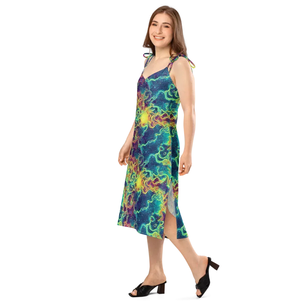 Echoed Pulses on Slip Dress — Left Front