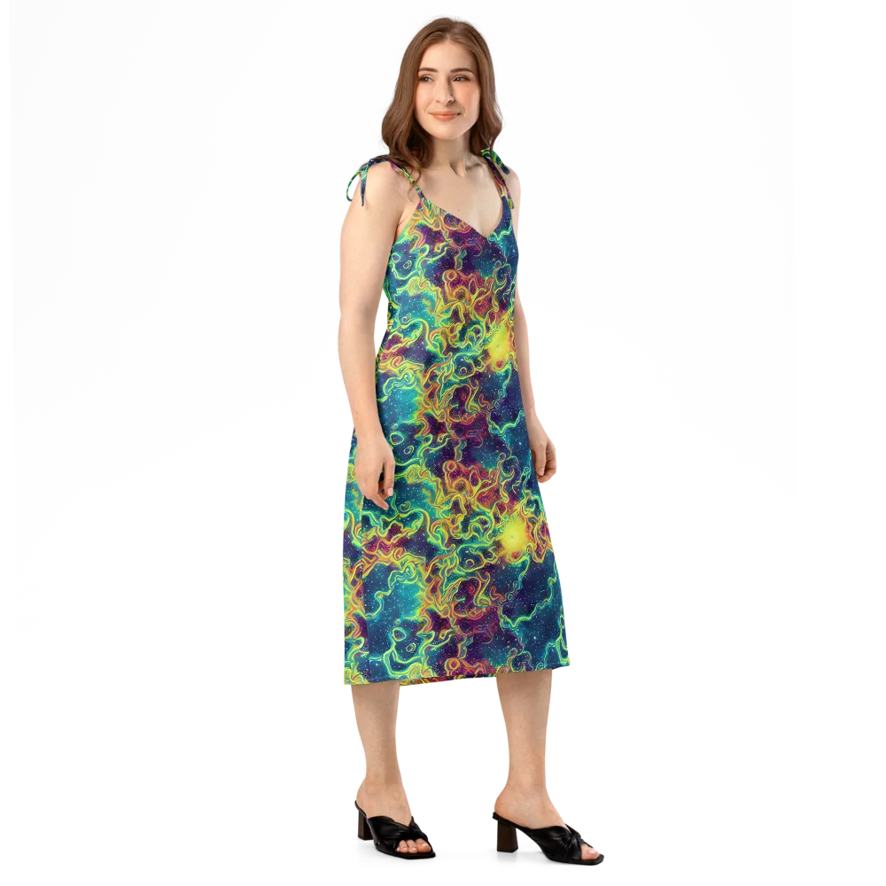 Echoed Pulses on Slip Dress — Right Front