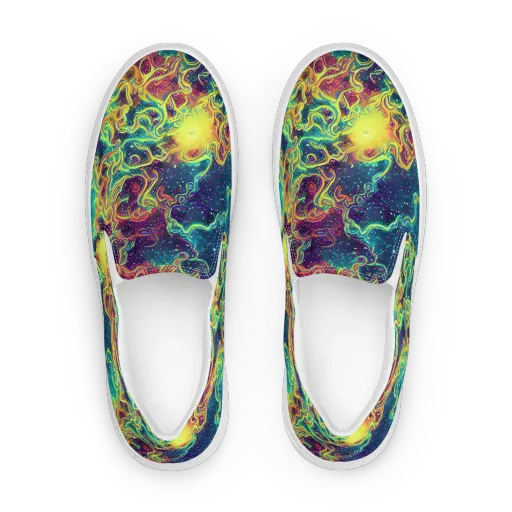 Echoed Pulses on a Women's Slip-On Canvas Shoes