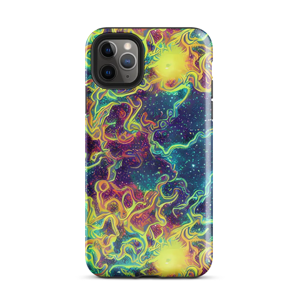 Echoed Pulses on Tough Case for iPhone® — Front