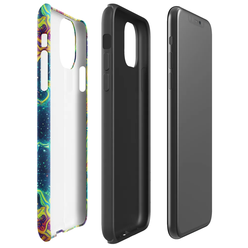 Echoed Pulses on Tough Case for iPhone® — Right