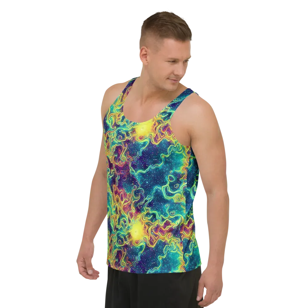 Echoed Pulses on Men's Tank Top — Left Front