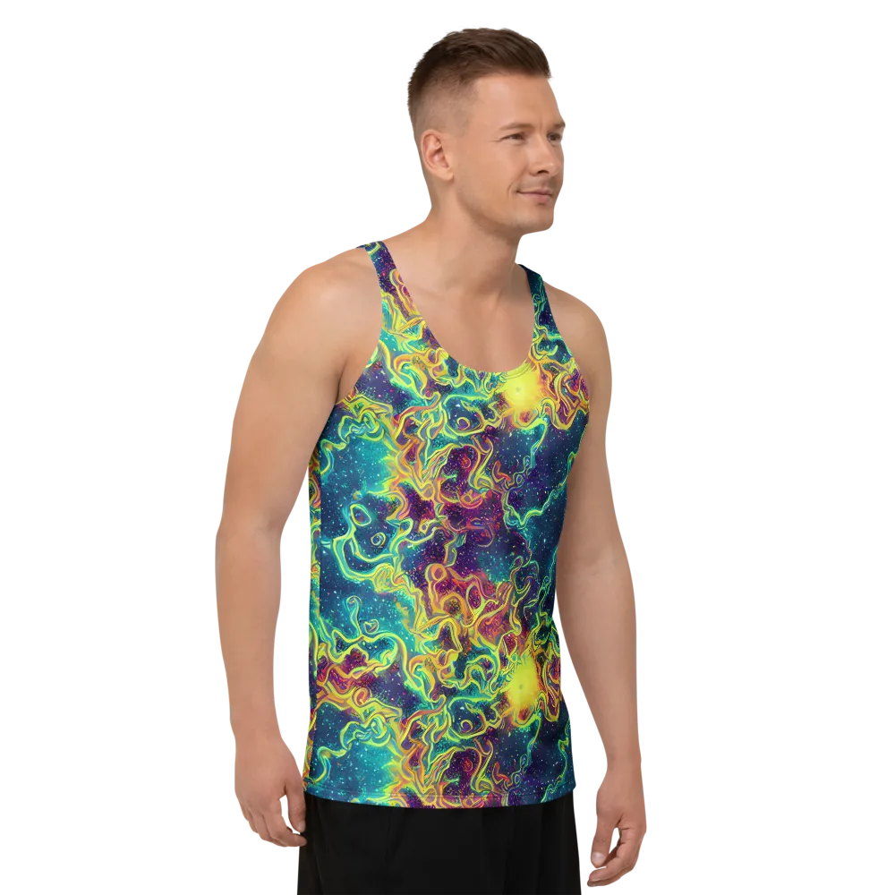 Echoed Pulses on Men's Tank Top — Right Front
