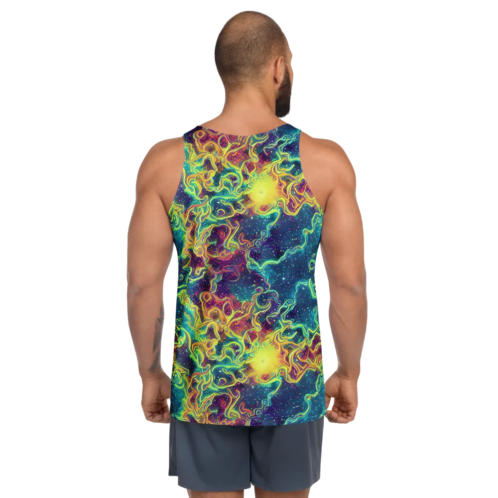 Echoed Pulses on Men's Tank Top — Back