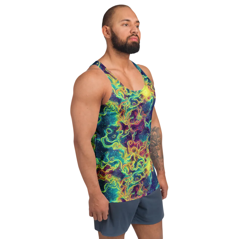 Echoed Pulses on Men's Tank Top — Right Front