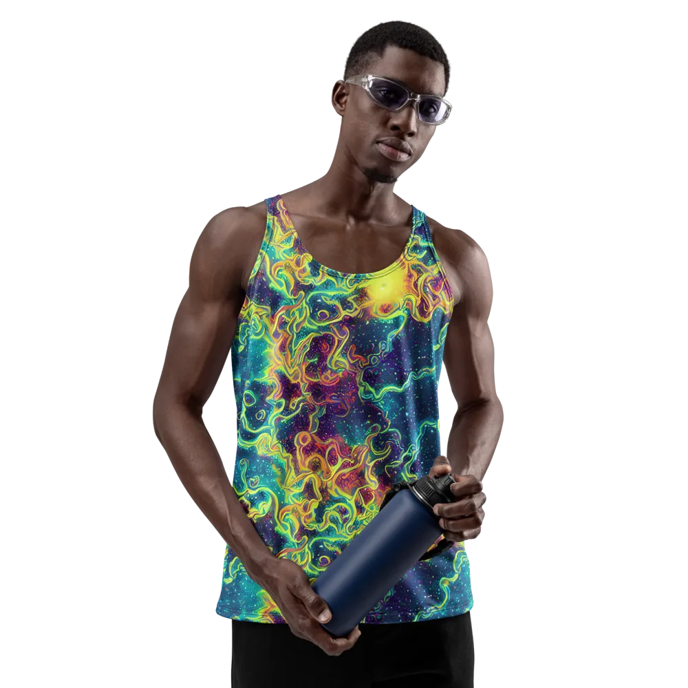 Echoed Pulses on Men's Tank Top — Front