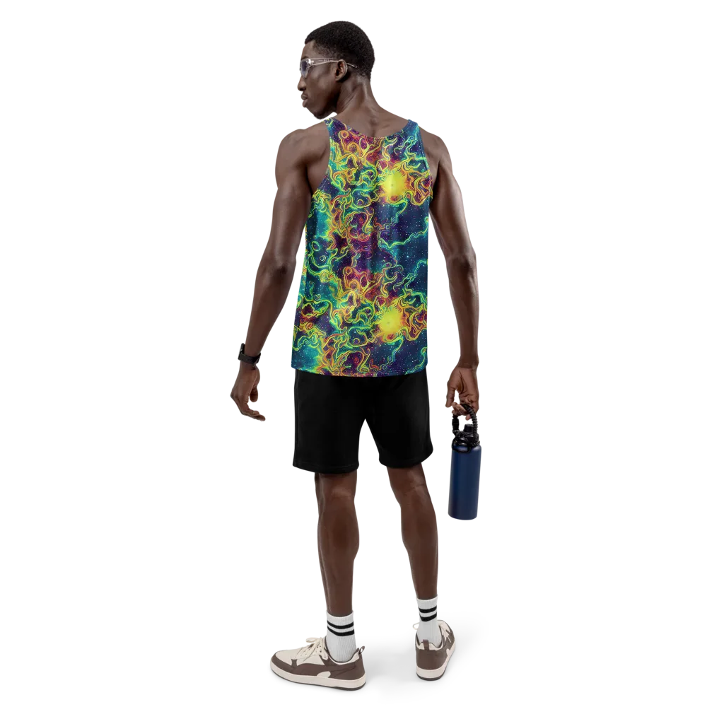 Echoed Pulses on Men's Tank Top — Back