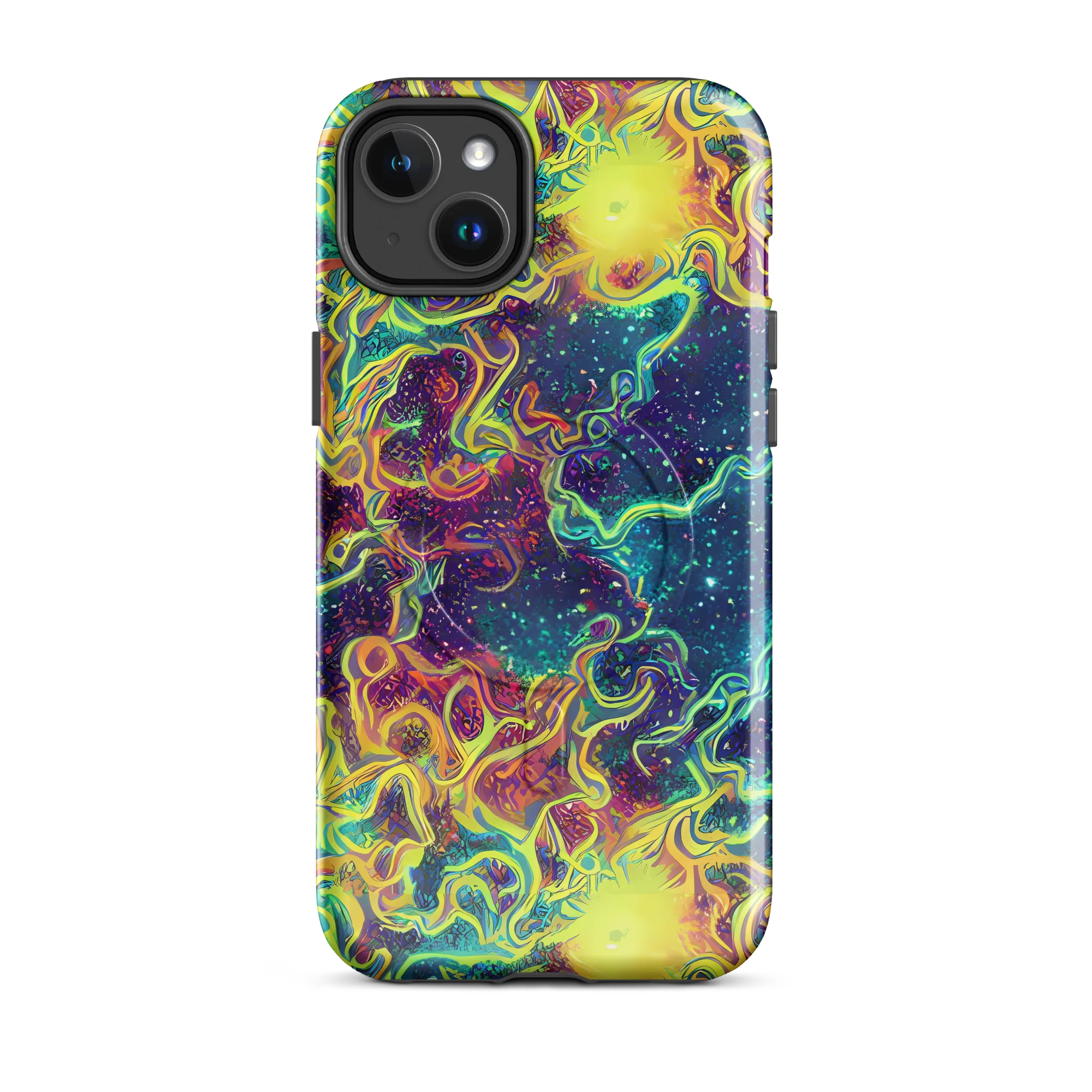 Echoed Pulses on MagSafe Tough Case for iPhone® — Front