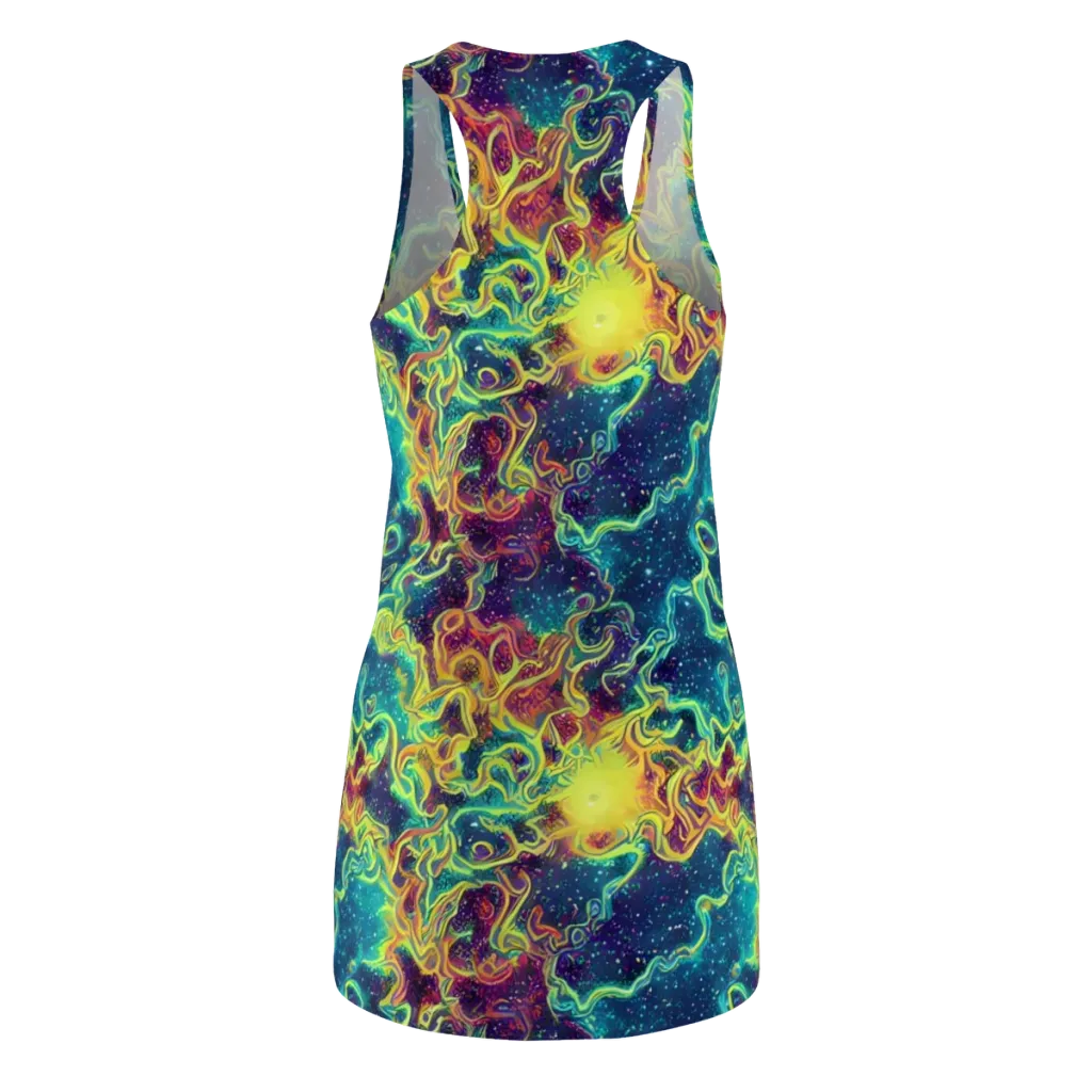 Echoed Pulses on Racerback Dress — Back