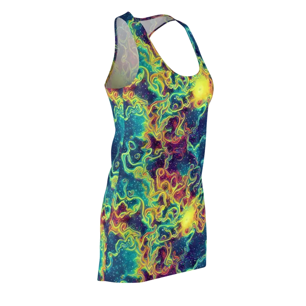 Echoed Pulses on Racerback Dress — Front Side