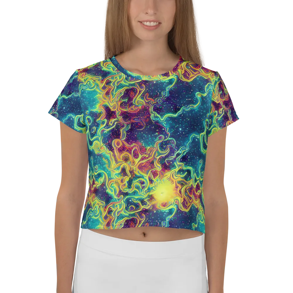 Echoed Pulses on Crop Tee — Front