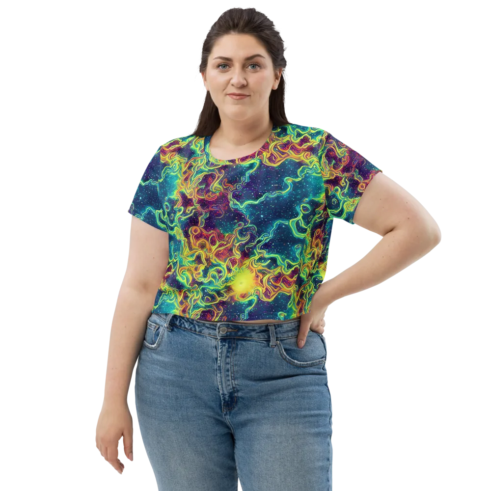 Echoed Pulses on Crop Tee — Front