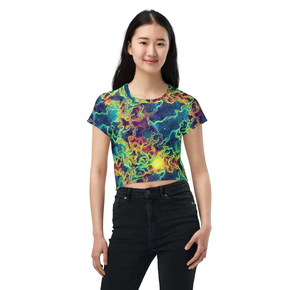 Echoed Pulses on Crop Tee — Front