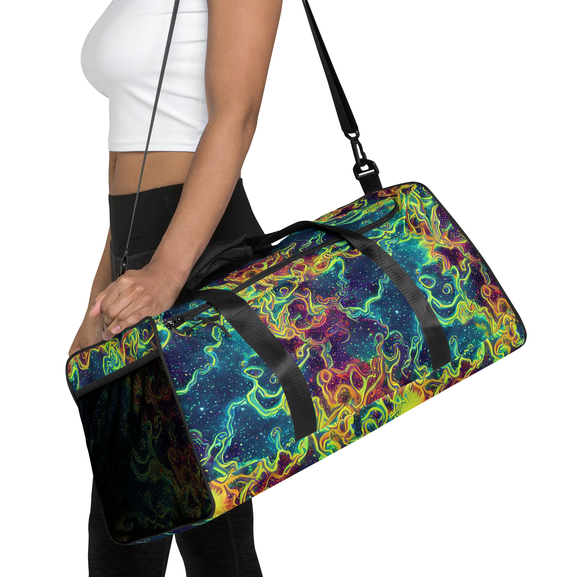Echoed Pulses on Duffle Bag — Front