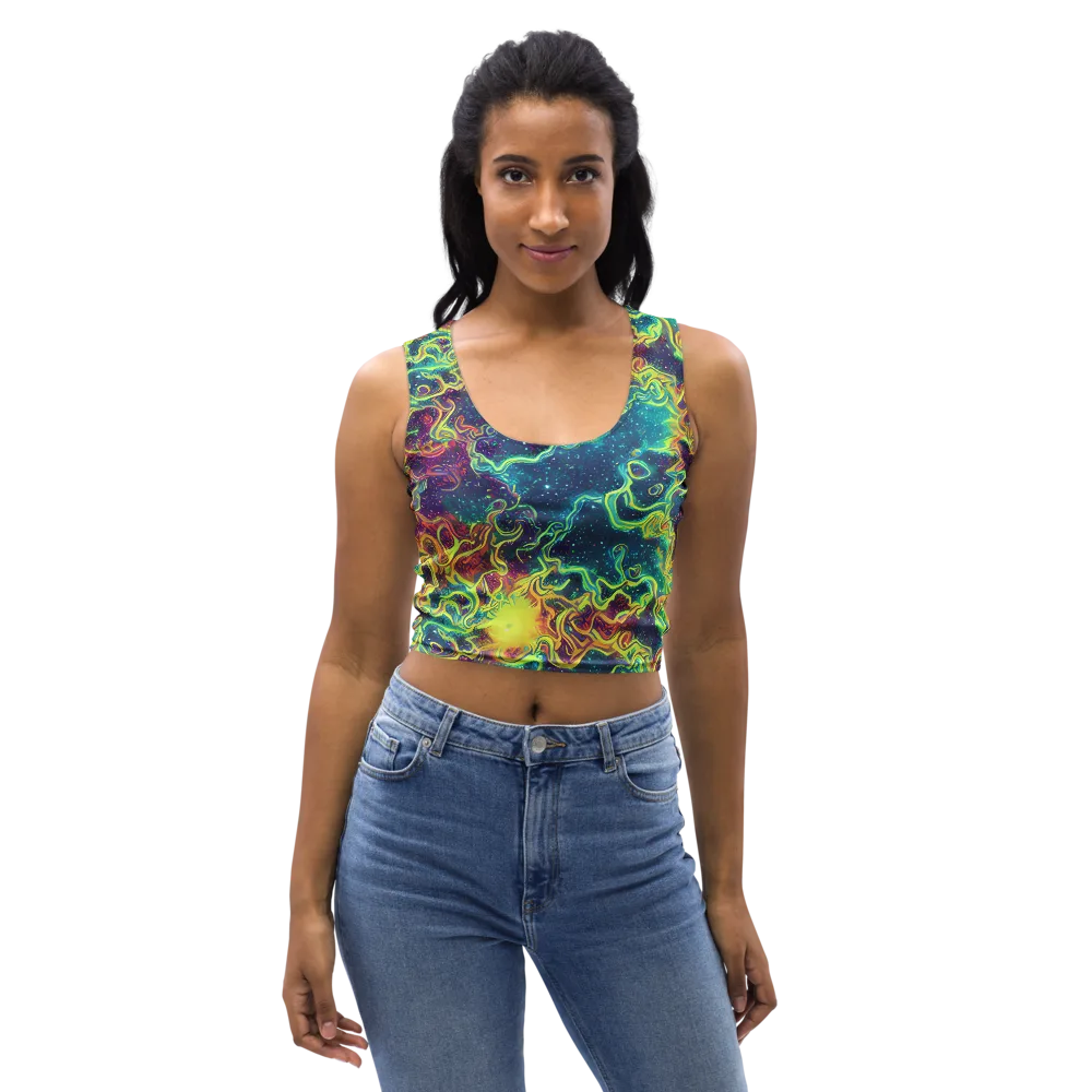 Echoed Pulses on Crop Top — Front
