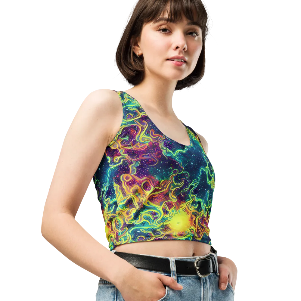Echoed Pulses on Crop Top — Right Front
