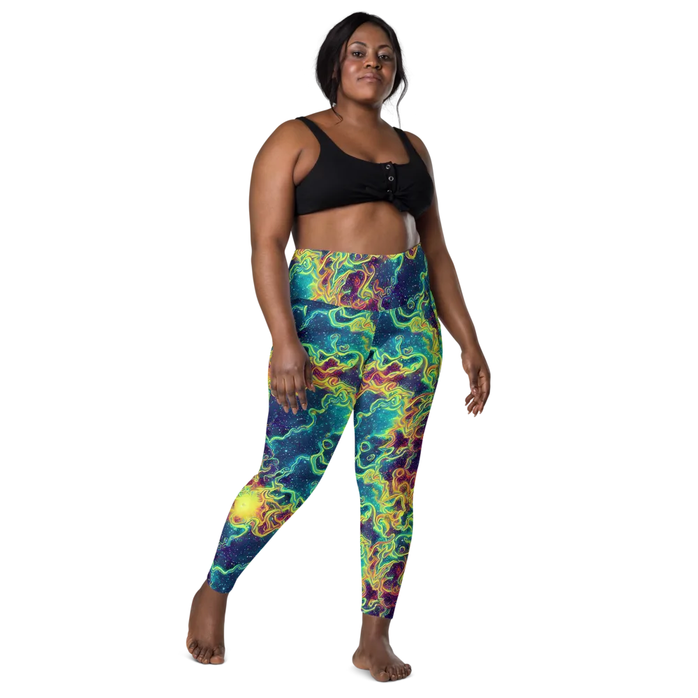 Echoed Pulses on Leggings with Pockets — Front