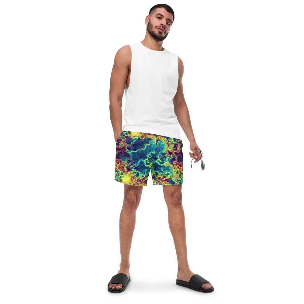 Echoed Pulses on Swim Trunks — Front